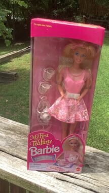 Vintage 1995 Barbie My First Tea Party 14353 Teapot Really Pours New Sealed NIB